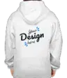 Youth Unisex  Pullover Sports Grey Hoodie Back