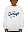 Youth Unisex 50:50 Crewneck White Sweatshirt