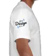 Unisex Softstyle V-Neck Jersey White T-Shirt left.webp