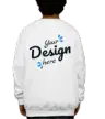 Youth Unisex 50:50 Crewneck White Sweatshirt